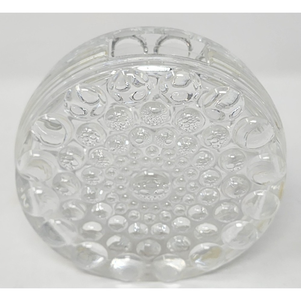 Beyer Krystall Mid-Century Modern Clear Art Glass Crystal Vase Germany